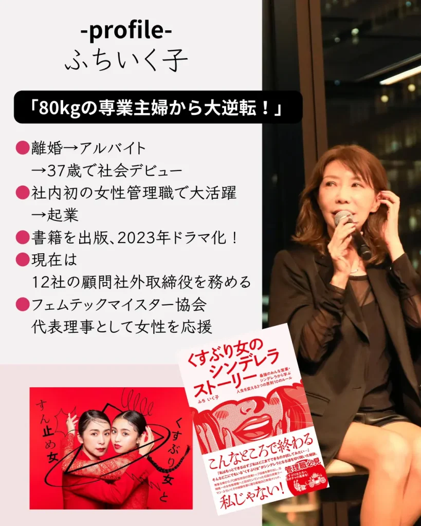 ふちいく子のプロフィール 80kgの専業主婦から大逆転しモテる女性へ